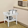 thumbnail image 5 of Stainless Steel Work Table, Restaurant Grade Backsplash Table, 440 lbs Capacity Garage Bench, 5 of 16