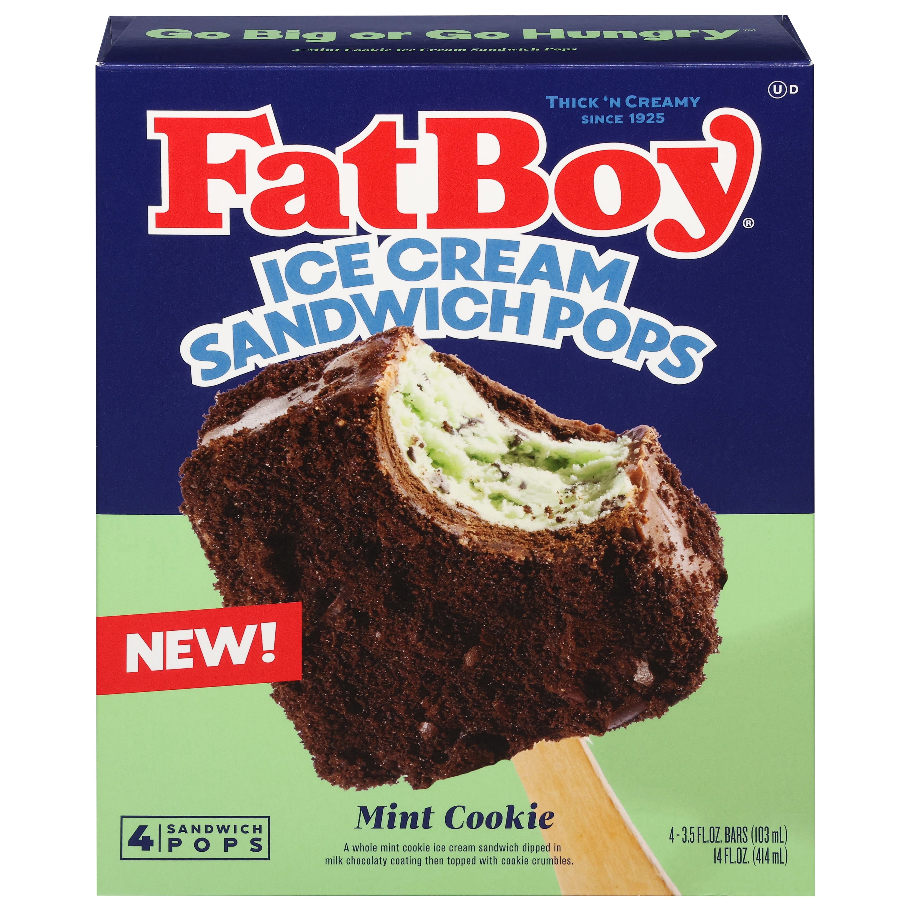 FatBoy® Mint Cookies & Cream Ice Cream Sandwich Pop 8-4 pk