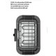 thumbnail image 5 of Parrilla eléctrica para interior y exterior, portátil, sin humo, antiadherente, para cocinar al aire libre, 5 of 8