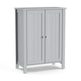 thumbnail image 1 of Patiojoy Bathroom Storage Cabinet Floor Storage Freestanding Organizer Cabinet Gray, 1 of 6