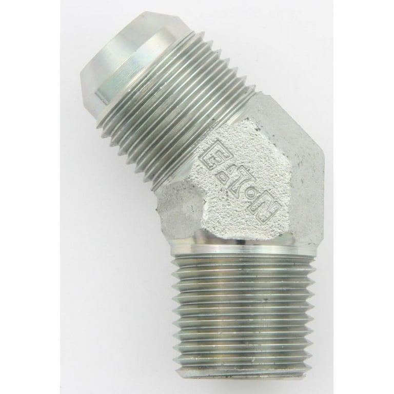 Aeroquip 45 Male Elbow #8 To 3/8 Npt Steel Fitting Aeroquip 45 Male Elbow #8 To 3/8 Npt Steel Fitting