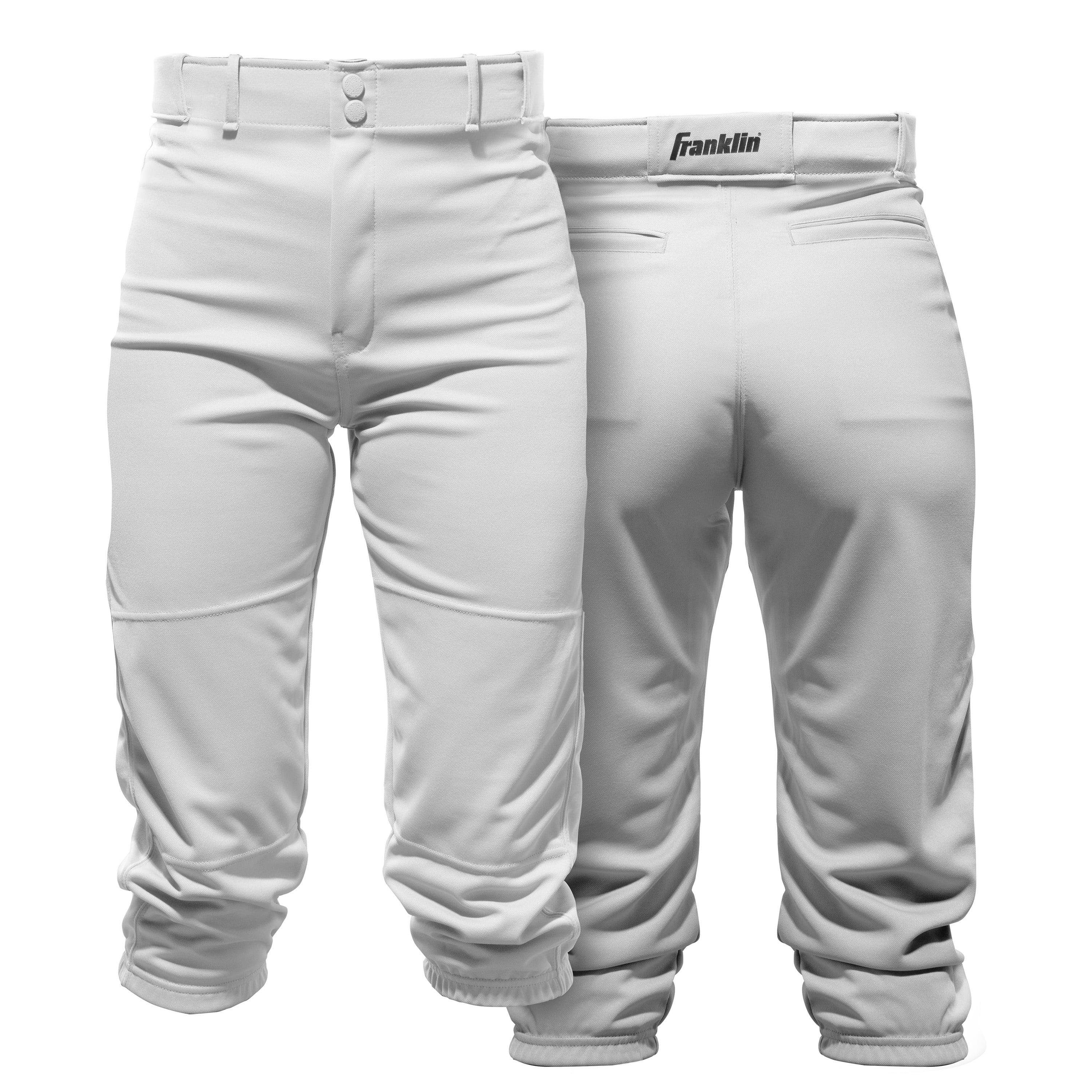Franklin Sports Youth Baseball Pants, White, Small