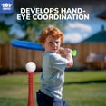 thumbnail image 3 of Set de tee-ball TOY Life para niños de 3 a 8 años con bate, soporte, camiseta y 6 pelotas, 3 of 8
