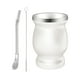 thumbnail image 3 of Juego de taza de mate para el hogar, duradera y fácil de limpiar, 230 ml, ideal para el dormitorio. Blanco, 3 of 9