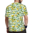 thumbnail image 2 of Wukai Lemon Print Men's Short-Sleeved Mesh T-Shirt,Quick-Dry Short Sleeve Workout T-Shirt-X-Small, 2 of 8
