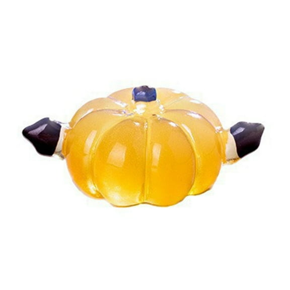 GiLiling Miniature Resin Pumpkins for Halloween Party Favors, Halloween Mini Pumpkin Night Light Ornament for Home & Automotive Atmospherics, Mini Cars Ornaments