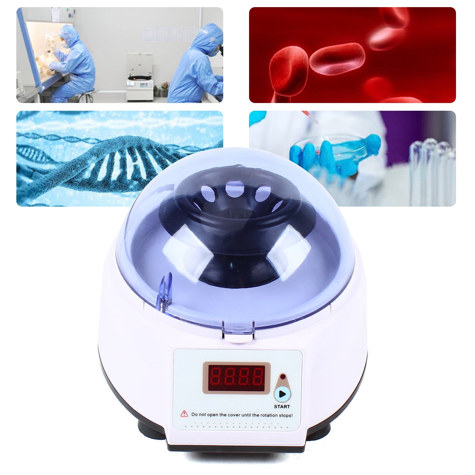 Mini Centrifuge Lab Mini Micro Centrifuge 4000 rpm w/ Angel/PCR Rotors LXJ-4