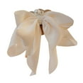 thumbnail image 6 of SSKFHGI Red Bow Hairpin Chiffon Pearl Clip Side Clip Cute Female Hair Accessories, 6 of 7