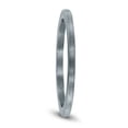 thumbnail image 2 of SZUL Women's 1MM Thin Matte Finish Wedding Band in 14K White Gold, 2 of 4
