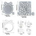 thumbnail image 3 of Xihbxyly Dia Del Primer Ministro Colgante Moldeado de Yeso para Decoración Navideña, Colgante Moldeado de Árbol de Navidad, Lazo Artesanal, Copo de Nieve, Casa de Ciervos, 3 of 7
