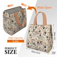 thumbnail image 2 of Paw Prints and Bones Insulated Lunch Bag for Women & Adults,Large Portable Soft Cooler Lunch Bag,Thermal Food Storage Tote with Pearl Cotton,8.66L,8.75x5.75x9.5 Inch, 2 of 5