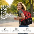thumbnail image 3 of SCRAWLGOD Casual Ladybug Backpack, Unisex Ladybug Daypack for Travel Work Business Commute School, Laptop Storage Classic Cartoon Simple Design, 3 of 7