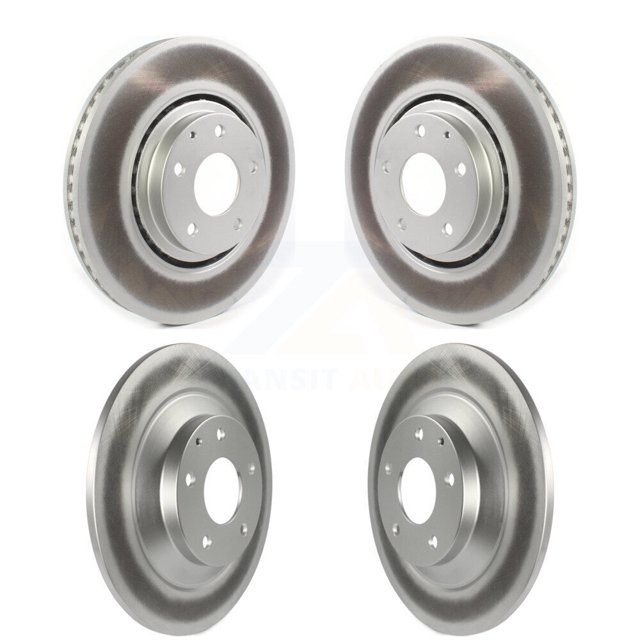 Genius Front Rear Coated Disc Brake Rotors Kit for Car 2019-2024 Mazda CX-5 Turbocharged KG-101293