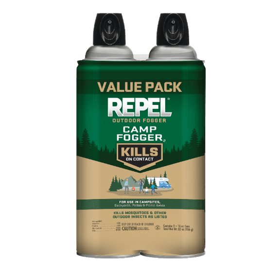 Repel Outdoor Fogger Camp Fogger, Kills Mosquitoes & Other Outdoor Insects, 16 Ounces, 2 Pack