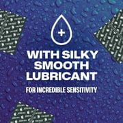 Trojan Raw Thinnest Latex Lubricated Condoms, 3 Count