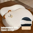 thumbnail image 4 of Almohada de Seda de Hielo, Almohada para El Vientre, Ideal para Siestas En La Oficina, Viajes y Sofá. Ergonómica, Transpirable, con Funda Lavable. Almohada Portátil para Dormir En El Escritorio., 4 of 6