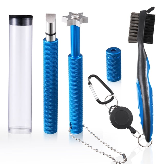 Greeniant Cepillo de limpieza de Golf de doble cara a prueba de agua, afilador de ranuras de Golf antideslizante, herramienta de limpieza Golf