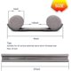 thumbnail image 3 of Tapón de tiro debajo de la puerta de 37 pulgadas, cortable y lavable, tapón de tiro de puerta doble, burlete de puerta de ahorro de energía para reducir el ruido, bloqueador de brisa de ventana esquí esquí Gafas de esquí, 3 of 5