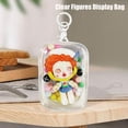 thumbnail image 4 of Bolsa de exhibición de figuras transparentes, bolsa de almacenamiento de figuras portátil con llavero, caja ciega para colgar mini muñecas, cierre de cremallera única, estuche coleccionable a prueba d, 4 of 5