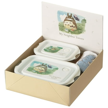 

Skater food container & towel gift set 1000 yen next to Totoro watercolor ghibli set912// 100 cotton