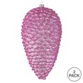 thumbnail image 2 of Vickerman 10" Pink Matte Glitter Pinecone Christmas Ornament, Pack of 2, 2 of 2