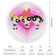 thumbnail image 2 of The Powerpuff Girls Round Tablecloth Print Decorative Table Cover Washable Table Cloths for Dining Party Picnic 70x70in, 2 of 8