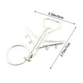Creative Metal Airplane Opener Keychain Aviation Airplane Model Pendant