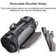 thumbnail image 5 of Bolso pequeño para manillar de motocicleta, Ride-LargePantalla táctil Bolso pequeño para horquilla Correa de hombro extraíble Impermeable-Bolsa de almacenamiento para manillar delantero de m, 5 of 5