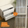 thumbnail image 7 of JAORD Lateral Filing Cabinet with Lock, 2-Drawer Metal Wide Lateral File Cabinet for Home Office (White), 7 of 7