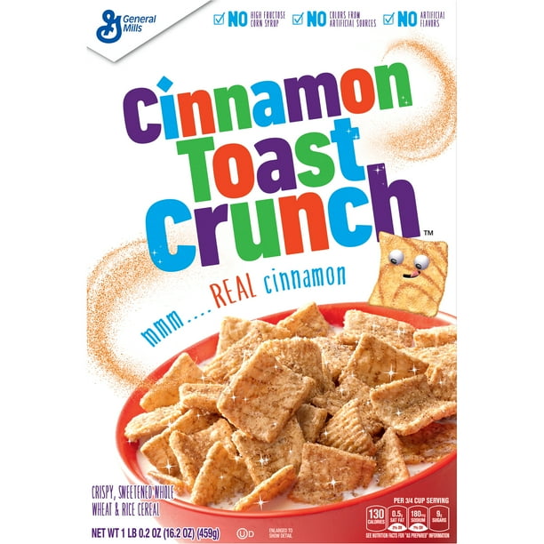 Cinnamon Toast Crunch, Cereal, with Whole Grain, 16.2 oz - Walmart.com