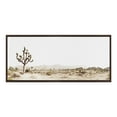 thumbnail image 2 of Kate and Laurel Sylvie Lone Joshua Tree Framed Canvas Wall Art by Amy Peterson Art Studio, 18x40 Brown, Nature Landscape Art Wall Décor, 2 of 6