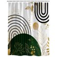 thumbnail image 2 of Cortinas de ducha DEKAXID Boho con hojas y plantas, impermeables, para baño, decoración del hogar, modernas y lujosas., 2 of 5