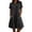 *Black, variant on VBVC Women's Collared Button Down Tunic Dress, Slim Short Sleeve Dresses For Women, Ladies' Casual Summer Shift Dress with Pockets,Black,S-2XL