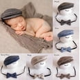 thumbnail image 2 of Boina para bebé, niño o niña, sombrero y pajarita, accesorio para fotografía de disfraces, 2 of 5