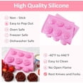 thumbnail image 3 of 2 Pack Silicone Rose Mold For Strawberries, Non Stick 15 Cavity Silicone Rose Mold For Candy, Chocolate, Soap & Ice Cube, Heat-Resistant & Dishwasher Safe Molds For Fondant Cake Decorating And, 3 of 8