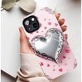 thumbnail image 5 of Valentine's Day Metallic Heart iPhone Case with Swirl Design, Romantic Decor for Couples, Compatible with iPhone 11/12/13/14/15/16 (Pro Max/Plus), 5 of 9