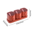 thumbnail image 3 of Glass Spice Jar with Lid and Spoon Kitchen Seasoning Container for Countertop Storage, Red, 3 of 7