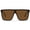 Brown/Brown Lens, variant on Oversized Flat Top Shield Sunglasses, Unisex One Piece UV Protection