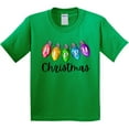 thumbnail image 3 of Inktastic Merry Christmas Rainbow Holiday Lights Youth T-Shirt, 3 of 5
