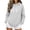 Light Gray_#02, variant on Hoodies for Women Baggy Quarter Zip Pullover Sweatshirt Long Sleeve V Neck Jackets Fall Winter Comfy Track Clothes,Black S