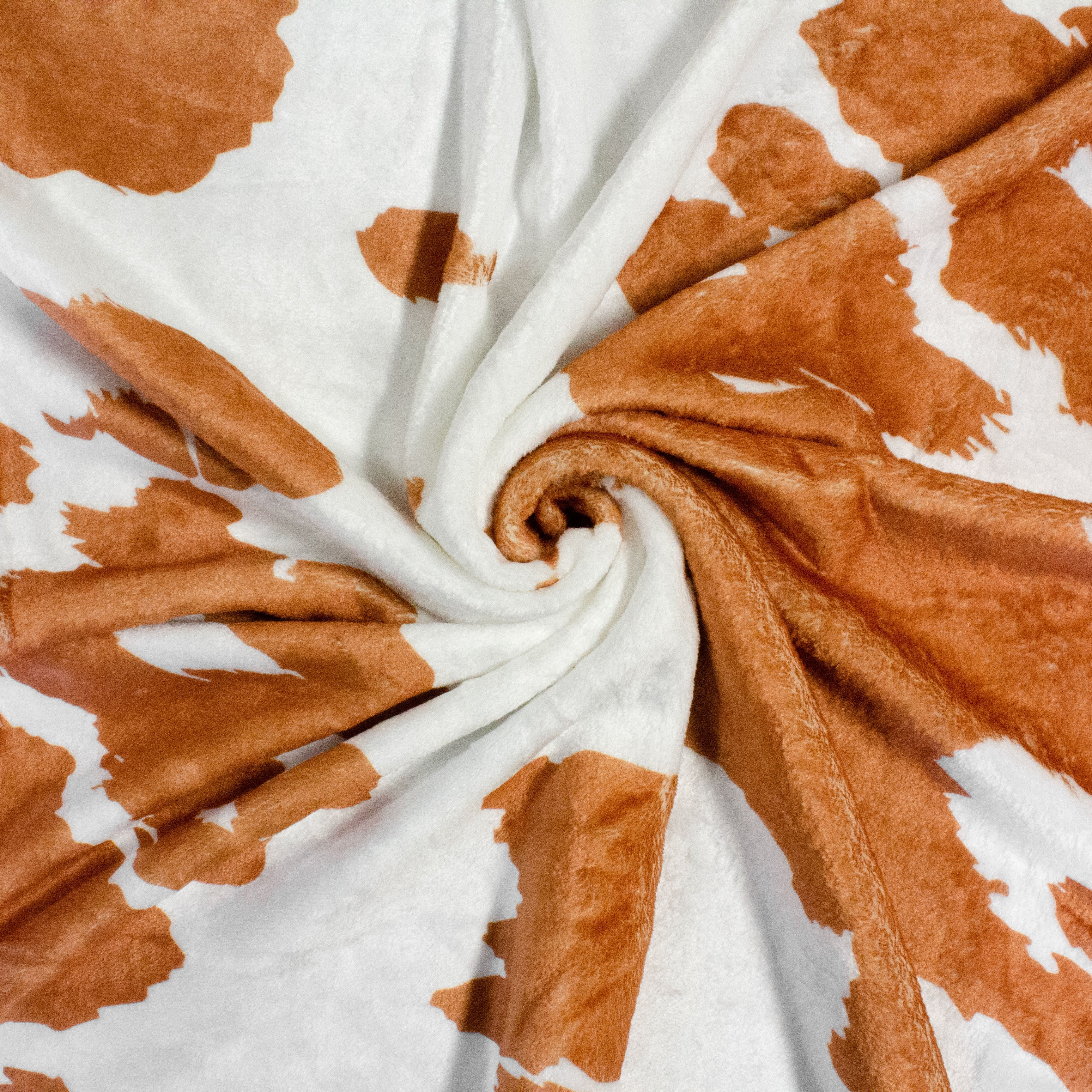 Everything Comfy Cow Print Decorative Throw Blanket, 30" X 40", Tan