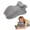 Grey, variant on Ergonomic Memory Foam Wedge Pillow, Multi-Position Body Support Cushion for Pain Relief, Removable Washable Cover