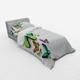 thumbnail image 3 of Ambesonne Colorful Bedding Set 4 Pcs, Bohem Wild Butterflies, Queen, Multicolor, 3 of 3