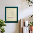 thumbnail image 6 of Sailboat Blueprint III -Framed Print w/glass-Ocean Blue, 6 of 7