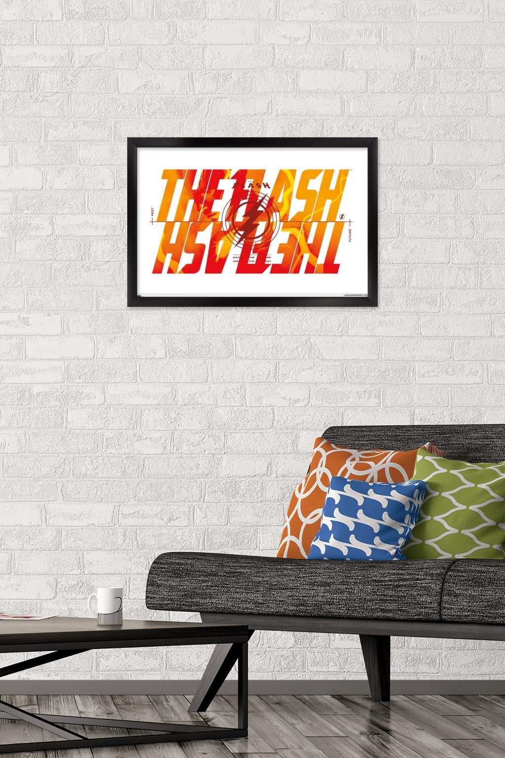 DC Comics Movie The Flash - Reverse Wall Poster, 14.725" x 22.375" Framed