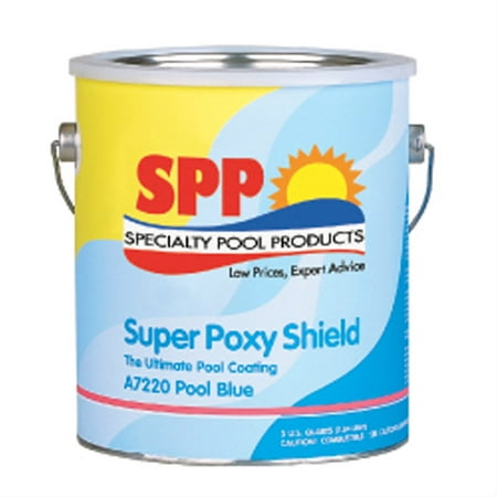 In The Swim Super Poxy Shield Epoxy-Base Pool Paint - Pool Blue 1 (Best Gunite Pool Paint)