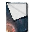 thumbnail image 2 of Outer Space Soft Flannel Fleece Throw Blanket, Spiral Galaxy Expanse Beyond Milky Way Planet Astral Space Art, Cozy Plush for Indoor and Outdoor Use, 50" x 70", Petrol Blue Peach, by Ambesonne, 2 of 5