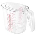 thumbnail image 2 of Worallymy 3 unids/set tazas medidoras jarras medidoras apilables mango de plástico cocina medidas de cocina Worallymy JD735810732, 2 of 7