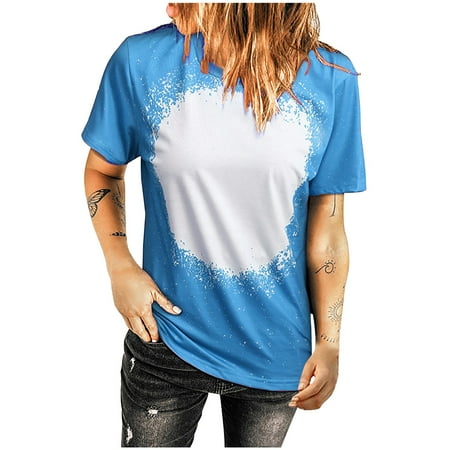 

Tank Top for Women Sexy Tops for Women Women s Print Short Sleeve Round Neck Pullover Casual T Shirt Top Tshirts Shirts for Women Flannel Shirts for Women on Clearance Shirts for Women Blue M