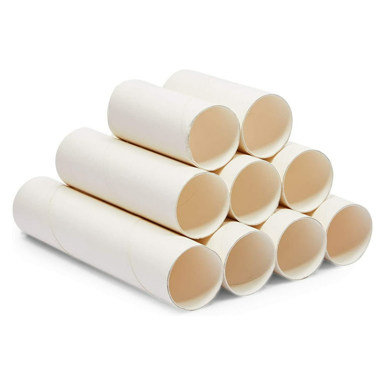 24 Rolls Cardboard Paper Tubes for Crafts, Art Projects, Brown, 3 Sizes